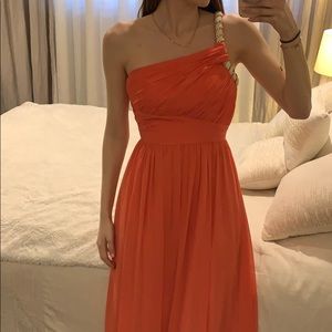 Calvin Klein Coral Prom Dress